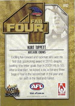 2011 Select AFL Champions - Fab Four Gold #FFG2 Kurt Tippett Back
